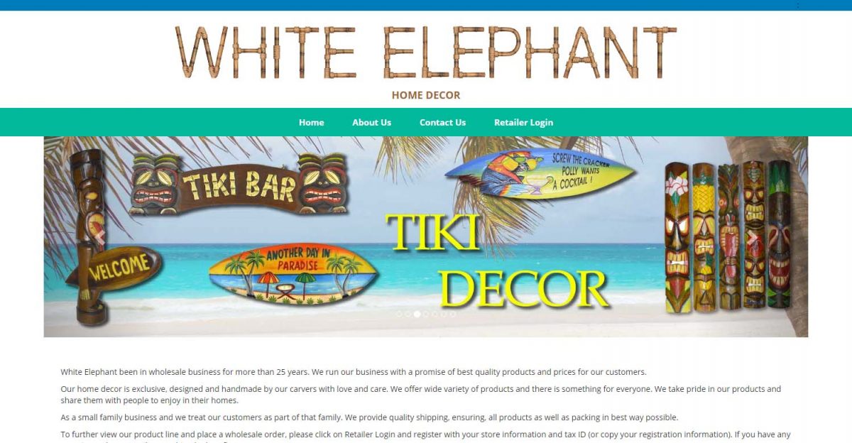 White Elephant Opens New Wholesale Website